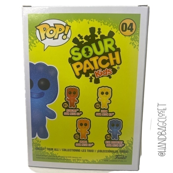 Funko Pop Blue Raspberry Sour Patch Kid #04 Vinyl Figure New In Box - Picture 5 of 7